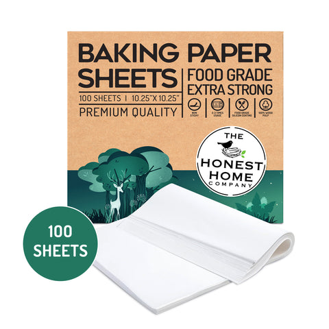 Baking Paper Sheets | 100 Sheets (10.25 x10.25 Inch) | 40 GSM | Pre-Cut