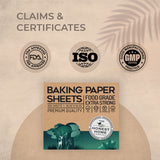 Baking Paper Sheets 11*11 inches - 100 Sheets