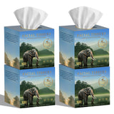 Honest Home 3 Ply Artisanal Facial Tissue Box (400 Pulls)- Periyar- Pack of 4 (100 Pulls X 4)