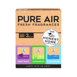 Pure Air by The Honest Home Company | Powerful Gel - Based Air Freshener | Odour Control | Lasts Upto 30 Days | Assorted Pack of 3 (30g)