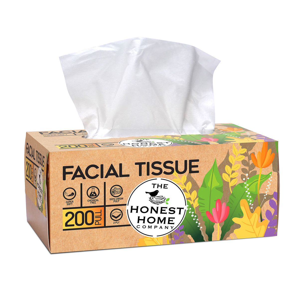 Facial Tissue Paper Box 2 Ply  | 1 Boxes x 200 Pulls