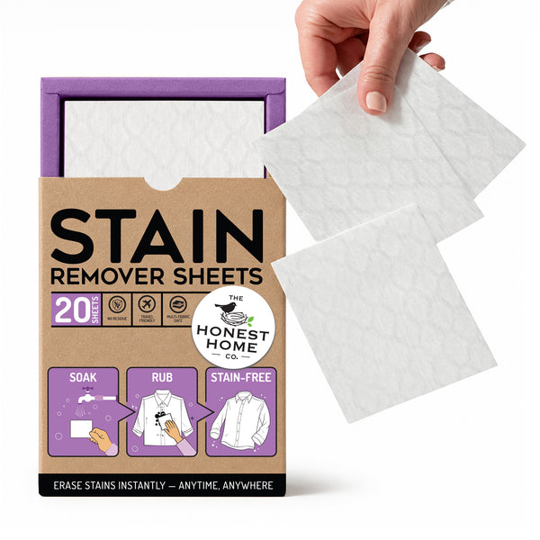 Stain Remover Sheets | 20 Sheets | Portable Stain Cleaning Sheets
