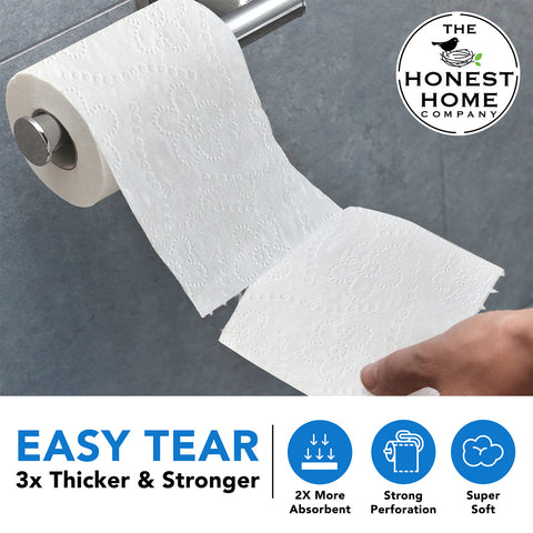 Toilet Tissue Rolls 2 Ply | 1200 Pulls | 4 Rolls x 300 Pulls