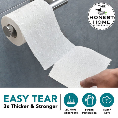 Toilet Tissue Rolls 2 Ply | 2400 Pulls | 8 Rolls x 300 Pulls