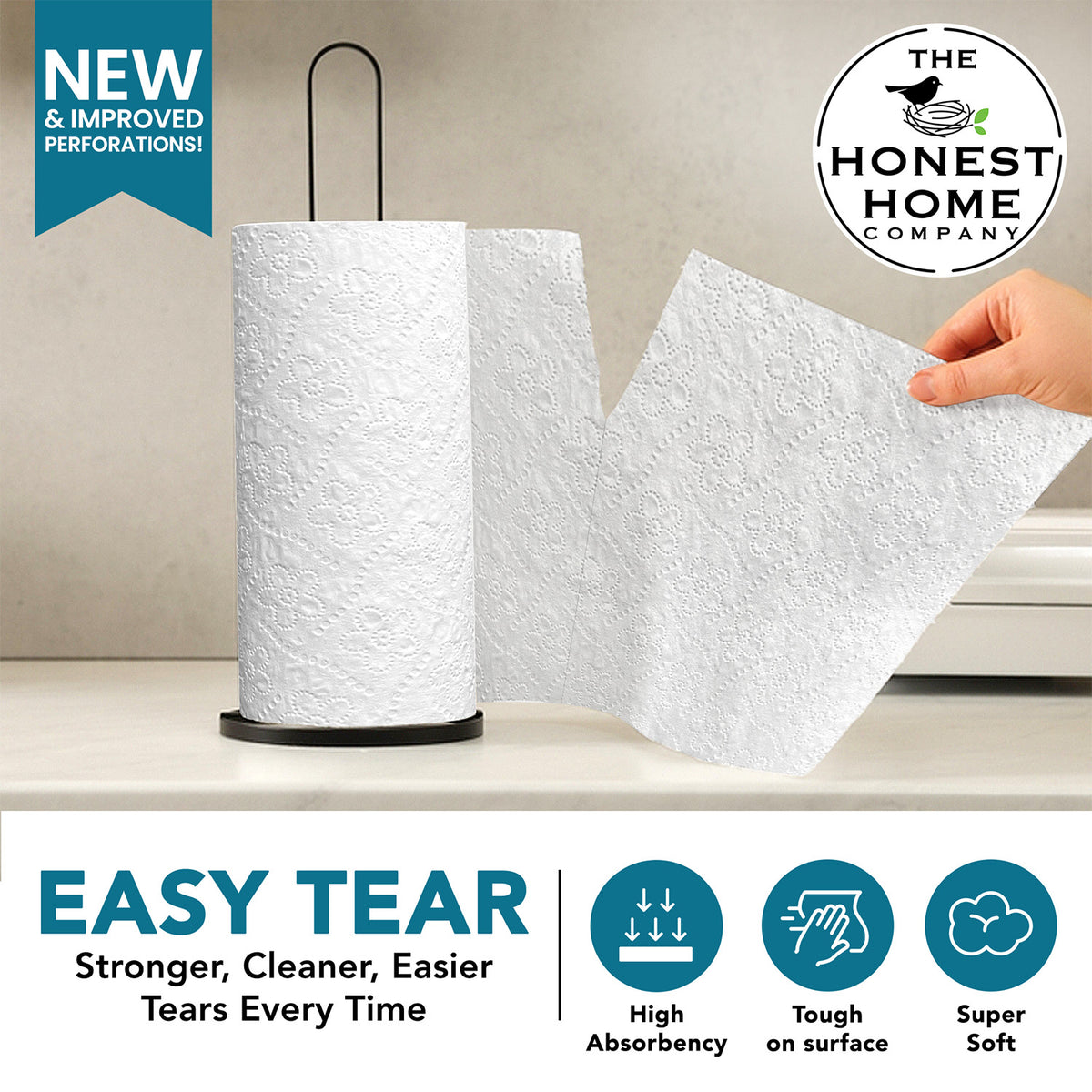 Kitchen Towel Roll Combo 2 Ply | 240 Pulls | 4 Rolls  x 60 Pulls