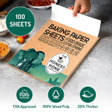 Honest Home Baking Paper Sheets | 200 Sheets (Pack of 2 - 200 sheets)