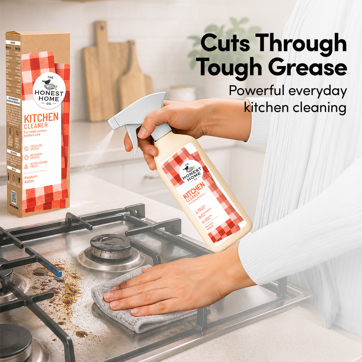 Kitchen Cleaner Liquid | 450 ml | Removes Grease & Food Stains