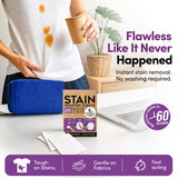 Stain Remover Sheets | 20 Sheets | Portable Stain Cleaning Sheets