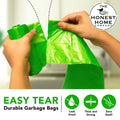 Compostable Garbage Bags Small Green | 60 Bags | 17 x 19 Inches| Pack of 4