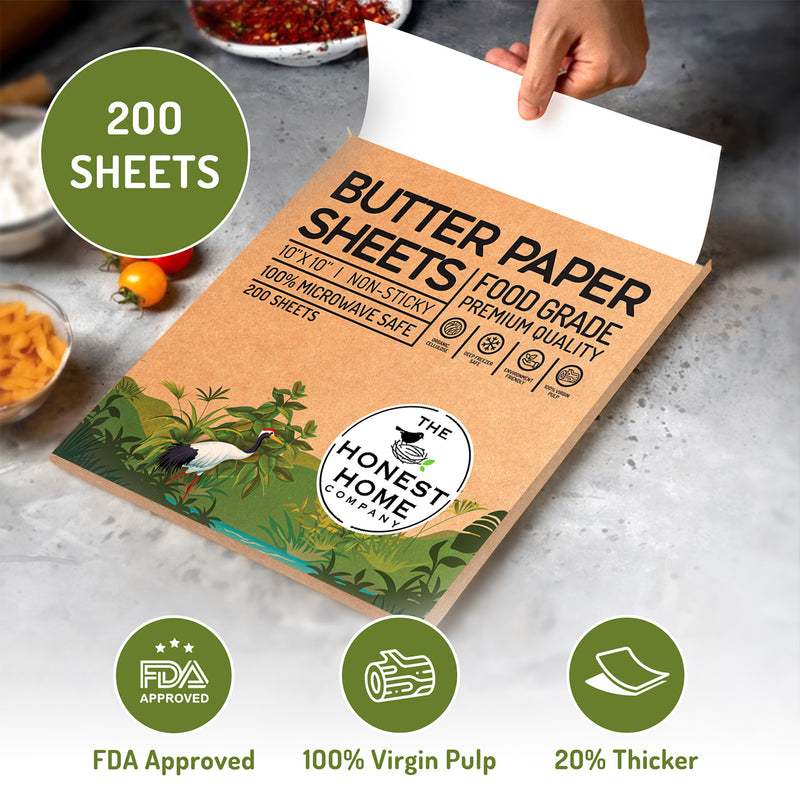 Butter Paper Sheets 10*10 inches - 200 Sheets