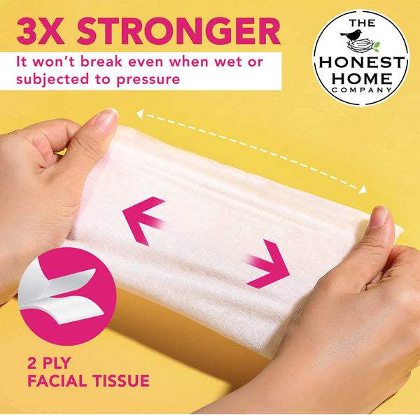 2 Ply Soft Facial Tissue | 200 Pulls | Pack of 3 | (Festive Yellow)