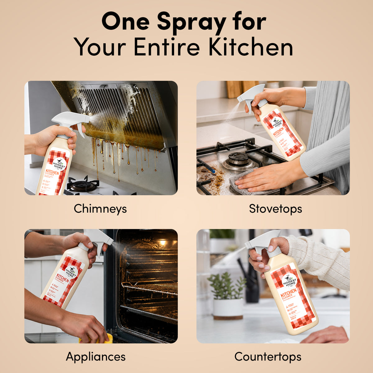 Kitchen Cleaner Liquid | 450 ml | Removes Grease & Food Stains