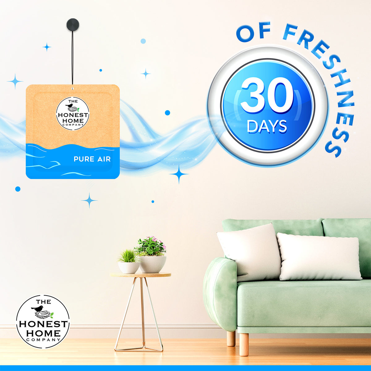Gel Based Air Freshener | 3 Sachets | Pack of 2 | Long Lasting Fragrances