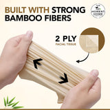 Honest Home 2-Ply Bamboo Tissue Paper Box | 200 Pulls | Soft And Highly Absorbent | 100% Natural