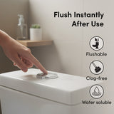 Honest Home Disposable Toilet Seat Covers | 20 Sheets/Box | Pack of 2 | For Public Toilets | Travel Friendly | Hands-Free Disposal, Flush Instantly