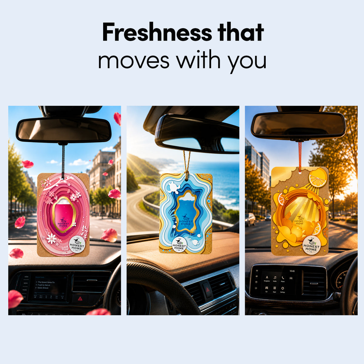 Home & Car Fragrance Air Freshener | Pack of 3  | 7.5 g Each