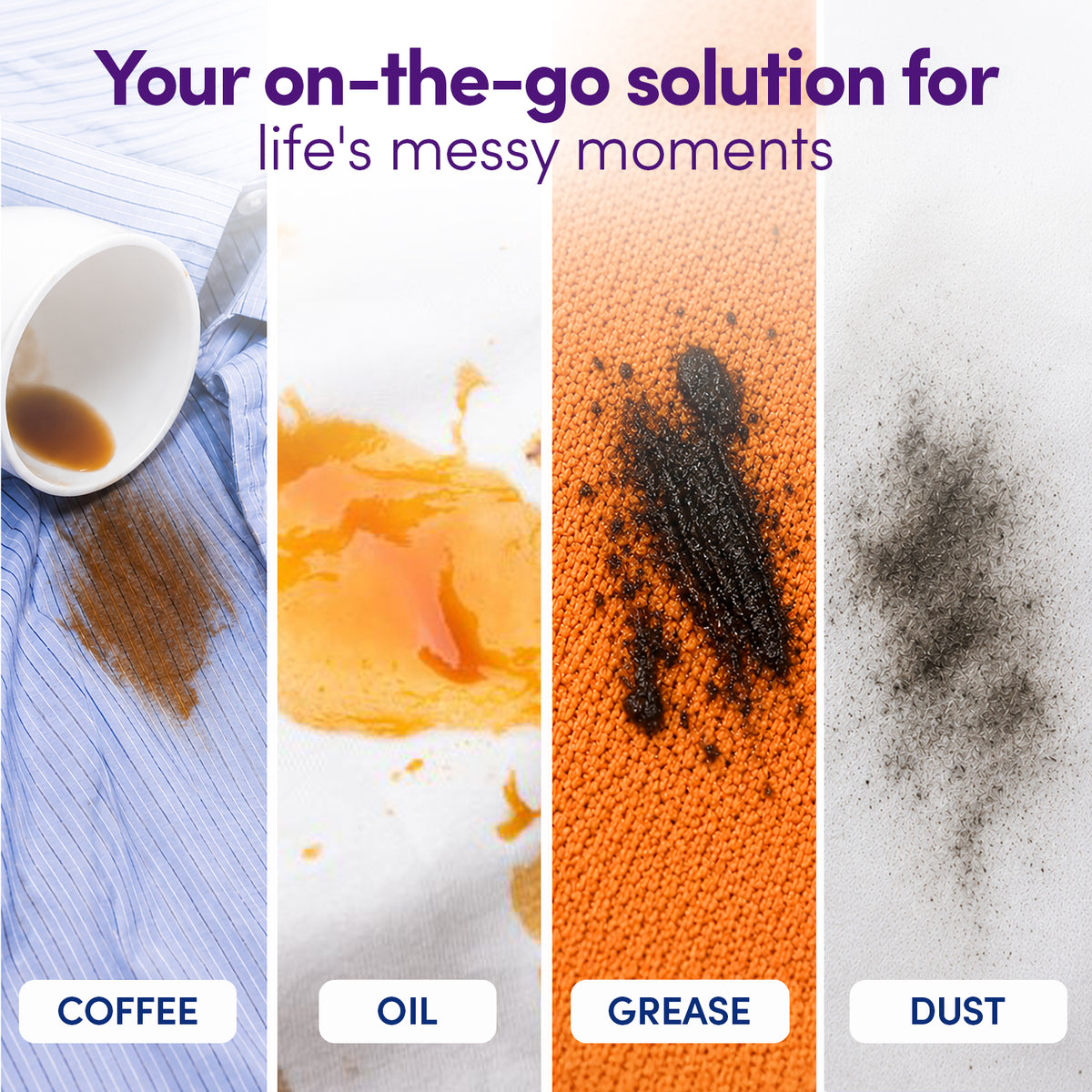 Stain Remover Sheets | 20 Sheets | Portable Stain Cleaning Sheets