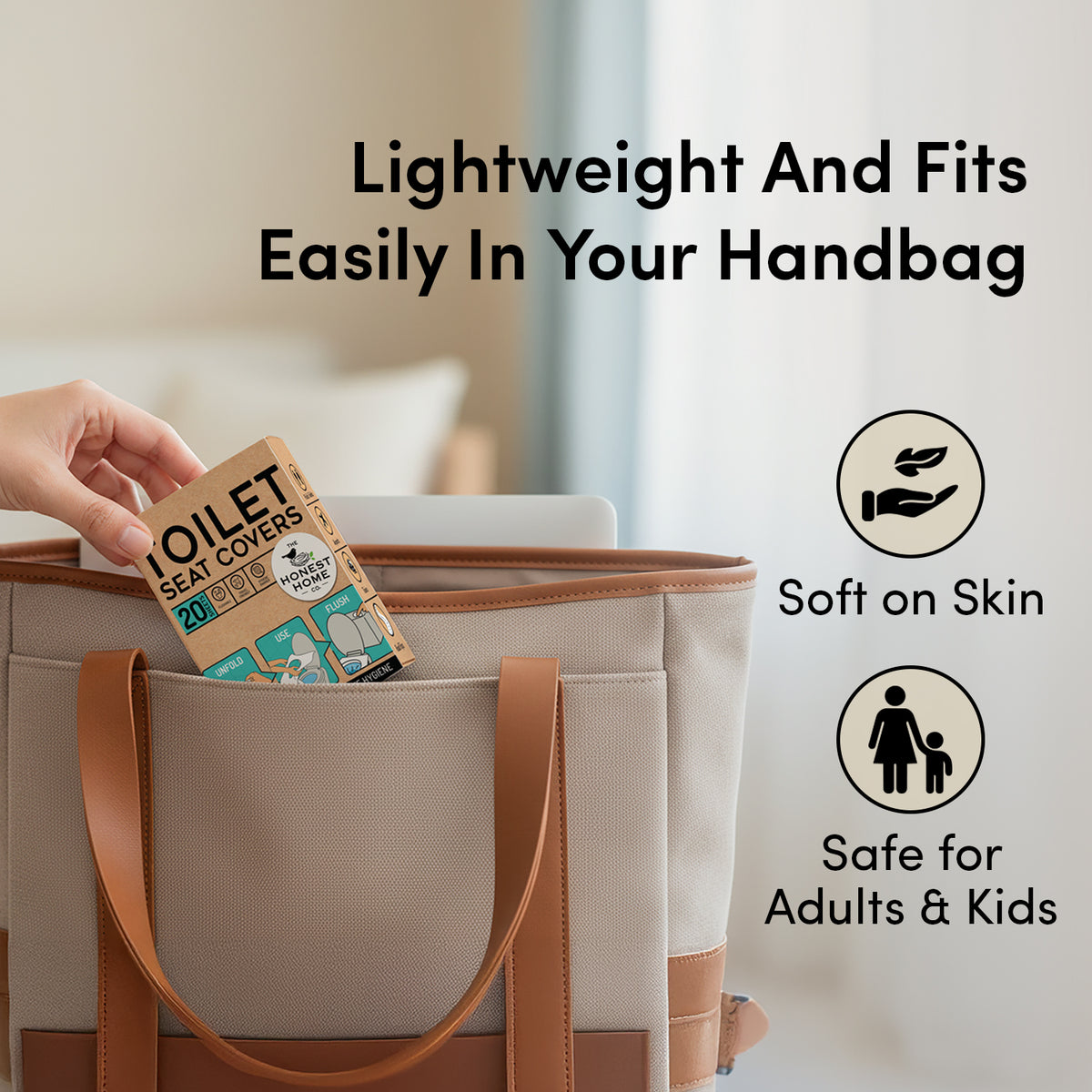 Disposable Toilet Seat Covers | 20 Sheets (Pack of 2) | Travel Friendly Hygiene