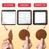 Honest Home Baking Paper Sheets | 150 Sheets (50 Sheets X 3) | 10x10 Inch | Pre-Cut & Non-Stick | Parchment Paper for Baking Cake | Oven, Air Fryer, Microwave Safe