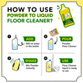 Floor Cleaner 2.5L (Powder to Liquid) | 5 Sachets, 500ml Each