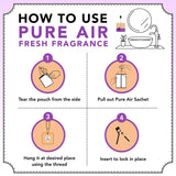 Pure Air by The Honest Home Company | Powerful Gel - Based Air Freshener | Odour Control | Lasts Upto 30 Days | Assorted Pack of 3 (30g)