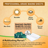 Honest Home Baking Paper Sheets | 200 Sheets (Pack of 2 - 200 sheets)