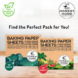 Honest Home Baking Paper Sheets | 200 Sheets (Pack of 2 - 200 sheets)