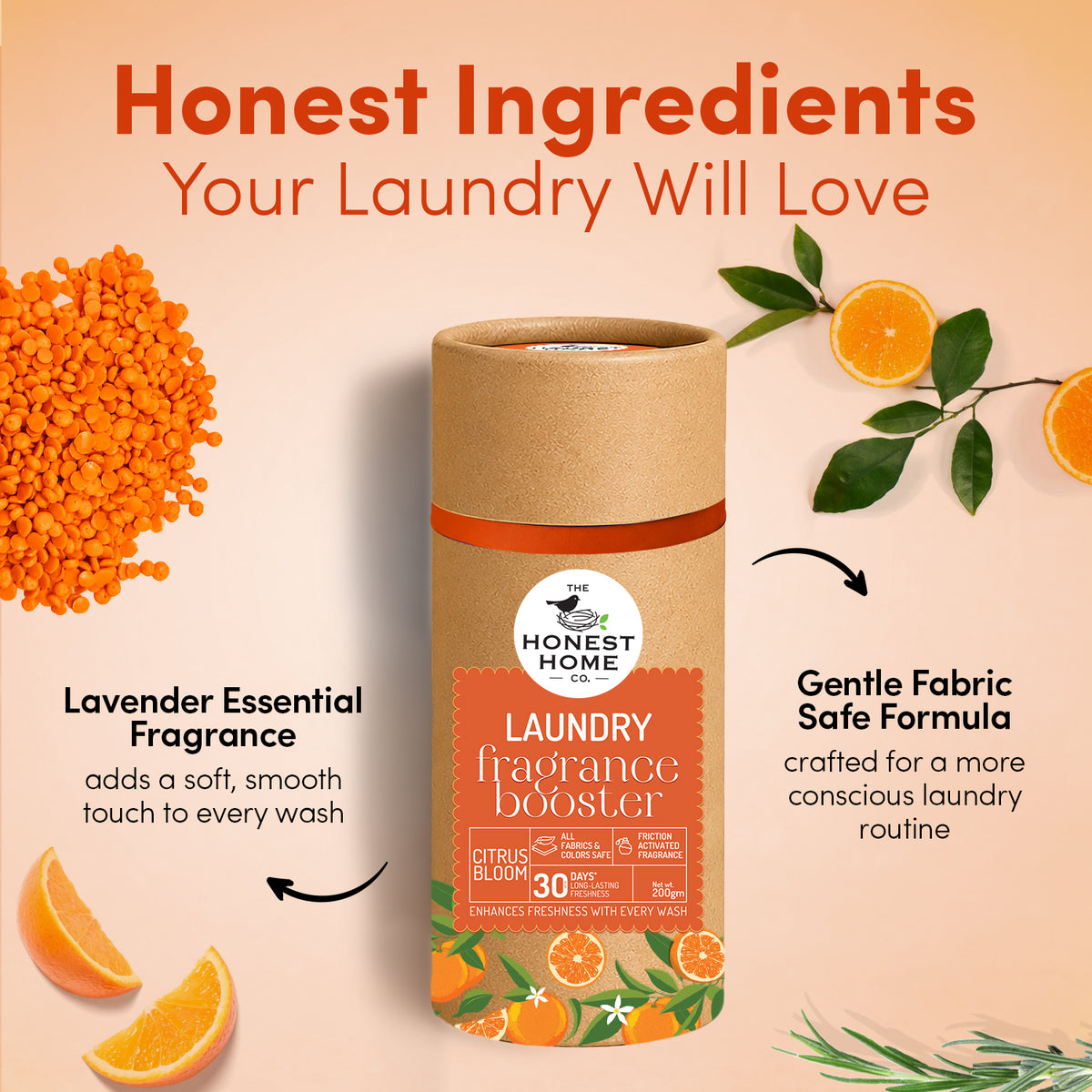 Laundry Fragrance Booster Citrus Bloom | 200 g | Long Lasting Laundry Fragrance Beads