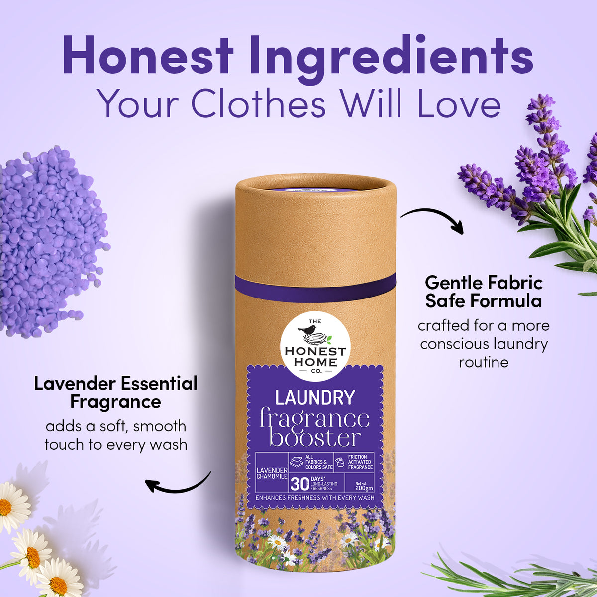Laundry Fragrance Booster Lavender | 200 g | Long Lasting Fabric Fragrance Beads