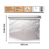 Honest Home Aluminium Foil | 21 Meters | 11 Micron Thick | For Food Wrapping