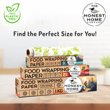 Honest Home Food Wrapping Paper Roll 9 Meters | 40 GSM, Grease-Resistant | Paper Wrap for Rotis, Sandwiches, Lunch Boxes & Storage | Oven & Freezer Safe