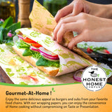 Honest Home Food Wrapping Paper Roll 9 Meters | 40 GSM, Grease-Resistant | Paper Wrap for Rotis, Sandwiches, Lunch Boxes & Storage | Oven & Freezer Safe