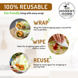 Honest Home Food Wrapping Paper Roll 9 Meters | 40 GSM, Grease-Resistant | Paper Wrap for Rotis, Sandwiches, Lunch Boxes & Storage | Oven & Freezer Safe