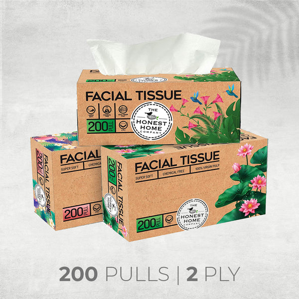 2Ply Facial Tissue Box 200 Pulls - (Pack of 3)