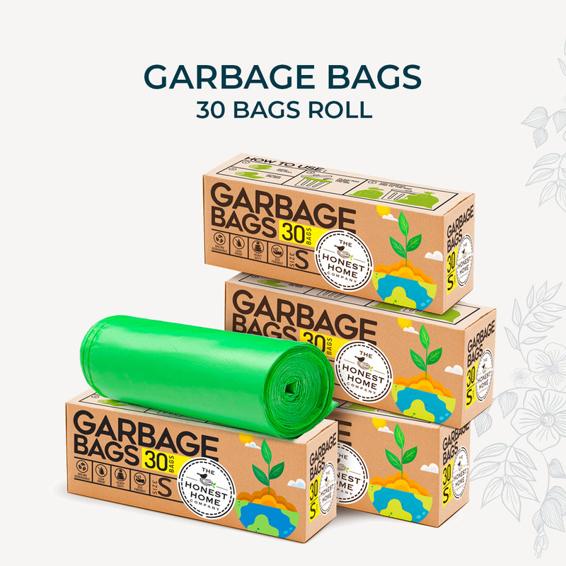Garbage Bags Small 30Pcs - 17*19 inches - (Pack of 4)