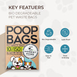 POOP BAGS - PACK OF 150 BAGS