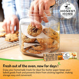 Honest Home Butter Paper Roll 50 Meters, 40 GSM | FDA Approved | 100% Non-Silicon Coated