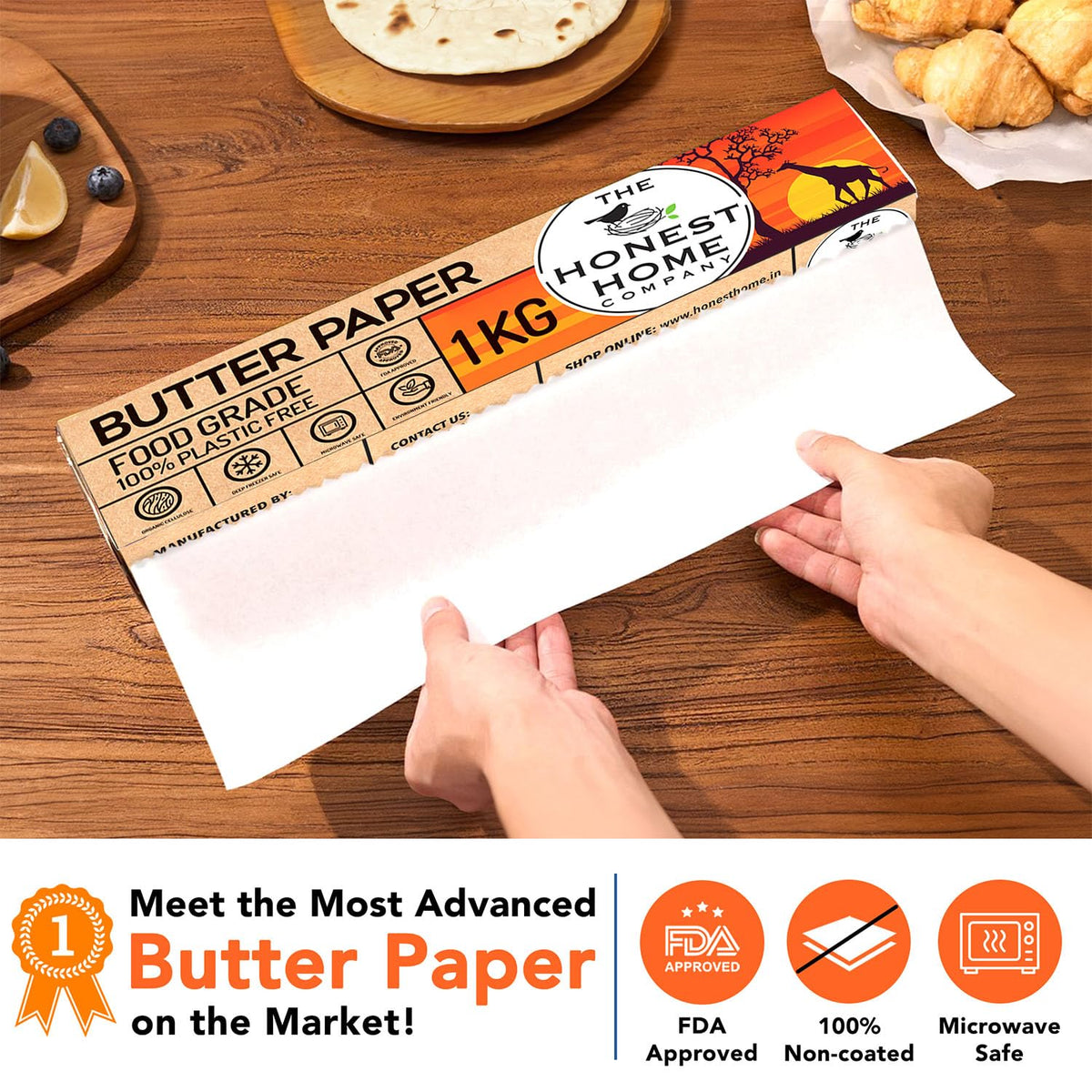 Butter Paper Roll Combo | 100 Meters | 40 GSM