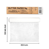 The Honest Home Company | 1Kg Butter Paper Roll | Ideal for Wrapping Roti, Paratha (As seen on Shark Tank) (100 Mtr Pack of 1)