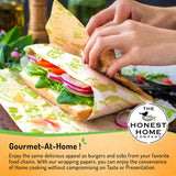 Honest Home Food Wrapping Paper Roll | 100 Metres | 40 GSM Grease-Resistant | Paper Wrap for Rotis, Sandwiches, Lunch Boxes & Storage | Oven & Freezer Safe