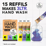 Powder to Liquid Hand Wash Refill | 3 Litres | 15 Sachets |Toxin-Free