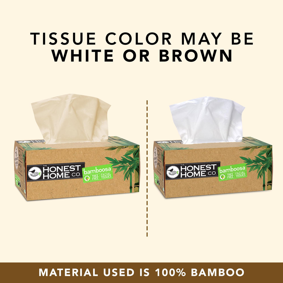 Bamboo Facial Tissue Box 2-Ply  | 800 Pulls | 200 Pulls x 4 Boxes