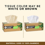Honest Home 2-Ply Bamboo Facial Tissue Paper Box | 800 Pulls | 200 Pulls x 4 Boxes | Soft And Highly Absorbent | 100% Natural