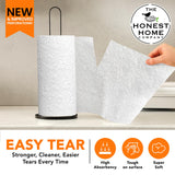 Honest Home 2 Ply Kitchen Towel Roll Combo | 360 Pulls Total | 3 Boxes x 2 Rolls | 60 Pulls/Roll | Strong, Absorbent & Food Safe | 100% Virgin Pulp