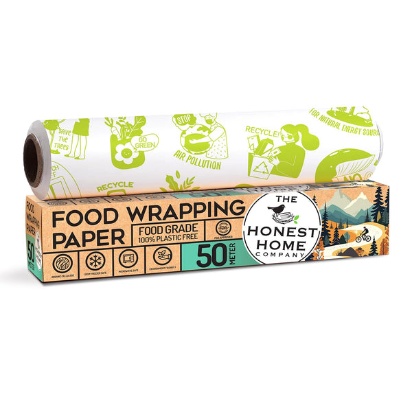 Honest Home Food Wrapping Paper Roll 50 Meters, 40 GSM | FDA Approved | Safe for Food Wrap