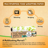 Honest Home Food Wrapping Paper Roll 50 Meters, 40 GSM | FDA Approved | Safe for Food Wrap