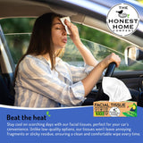 Honest Home 2 Ply Facial Tissue Paper Box | 400 Pulls | 100 Pulls x 4 boxes | Soft And Highly Absorbent | 100% Natural Virgin Fibre