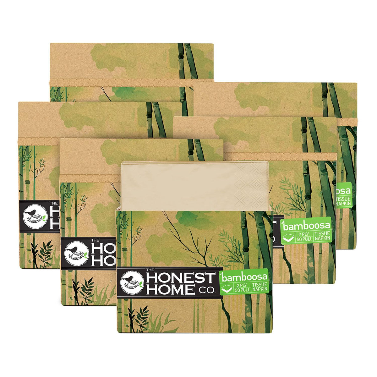 Tissue Paper Napkins 2 Ply | 300 Pulls | 50 Pulls x 6 Boxes