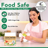 Honest Home 2 Ply Tissue Paper Napkins | 400 Pulls | 50 Pulls x 8 Boxes | Soft, Strong & Highly Absorbent | For Home & Dining Table Use
