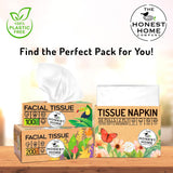 Honest Home 2 Ply Tissue Paper Napkins | 300 Pulls | 50 Pulls x 6 Boxes | Soft, Strong & Highly Absorbent | For Home & Dining Table Use